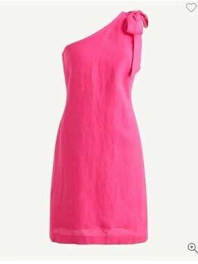J. Crew Fuchsia One-Shoulder Top